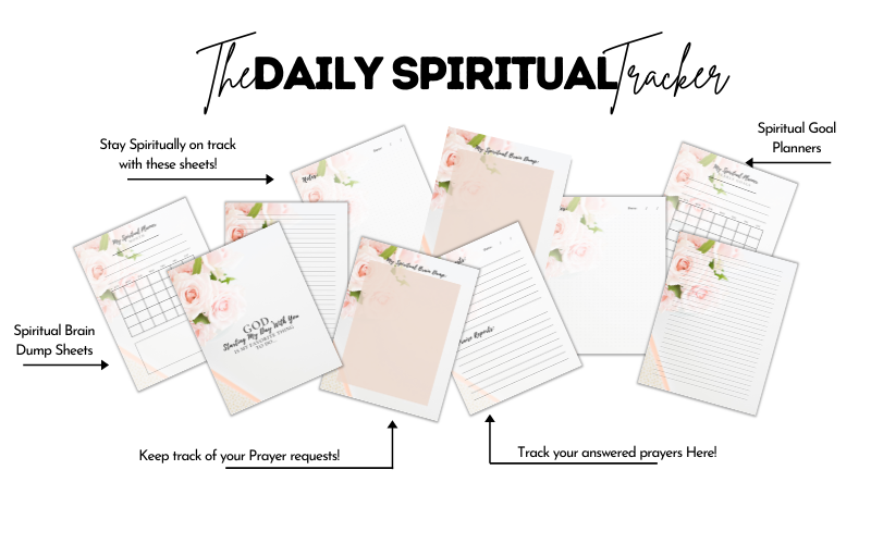 Daily Spiritual Tracker Rose Theme